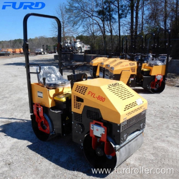 Vibratory Road Roller Compactor 1 ton Earth Compactor (FYL-880)